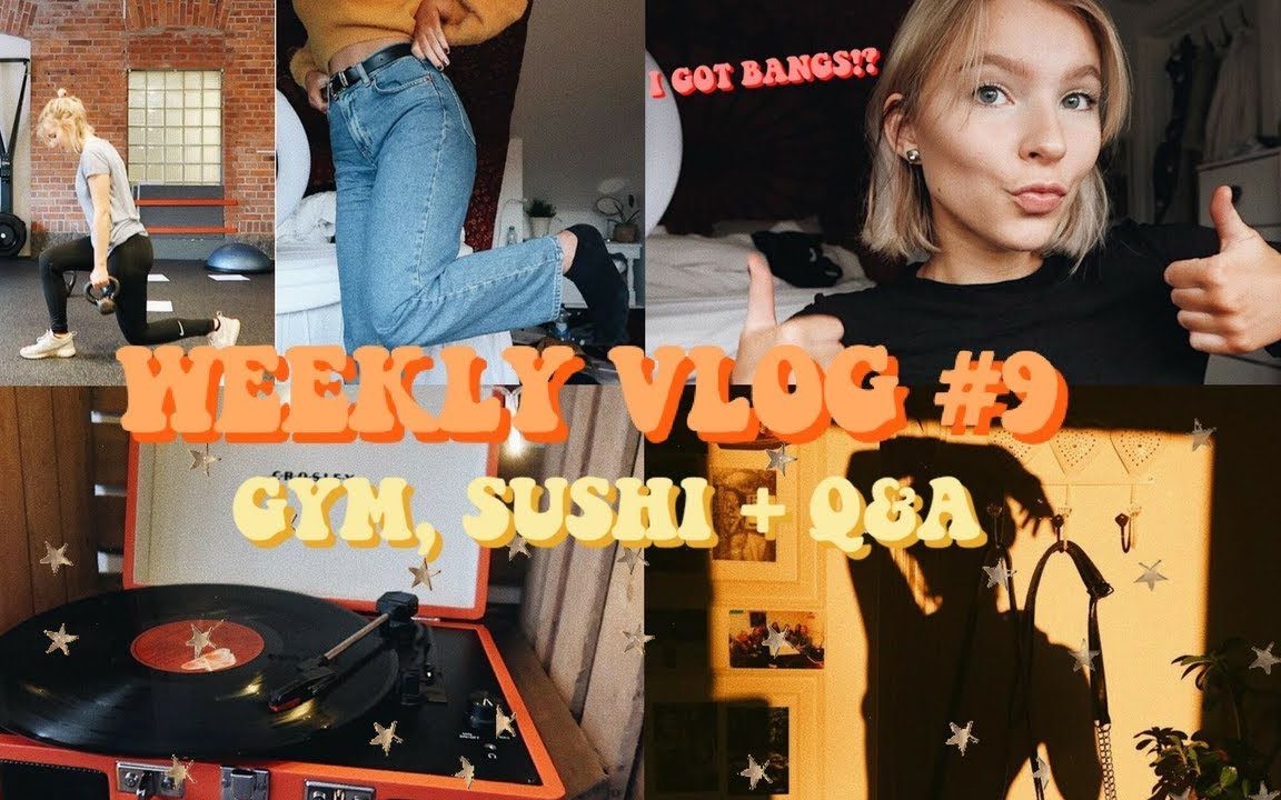 [图]【Rebecca Ellie】一周日常vlog 吃播+回答问题 | Q&A+MUKBANG & I GOT BANGS!?a week in my life#9