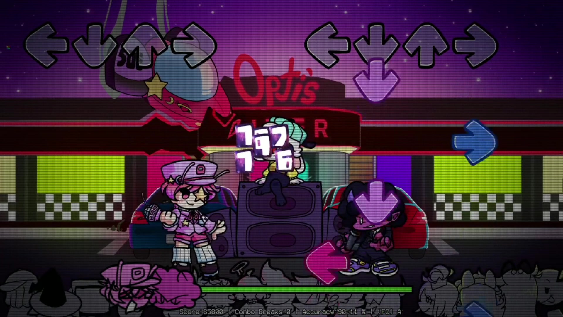 【fnf】friday night fever yukichi 困难难度无伤~no miss