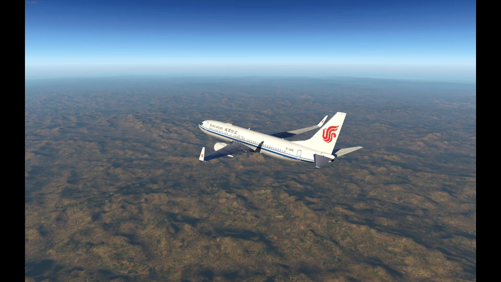 XP11北京大兴到阿尔山模拟飞行