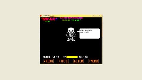 Sans fight Hard mode Project by Comet Ladder
