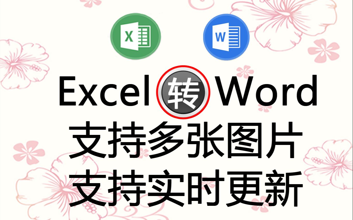 Excel插件:利用Excel数据批量生成Word文档升级版,Excel转Word,支持图片哔哩哔哩bilibili