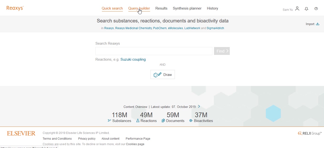 【Reaxys基本功能】Reaxys基本检索之Query Builder哔哩哔哩bilibili