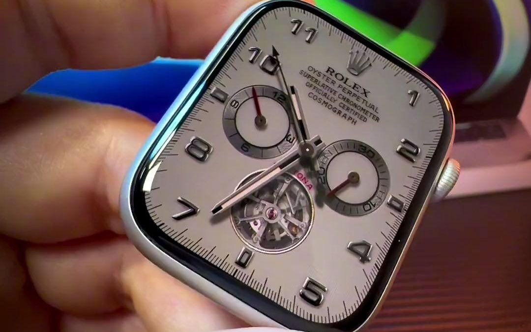 机械表盘来啦学会快去试试吧applewatch玩转数码屏保该换了系列苹果