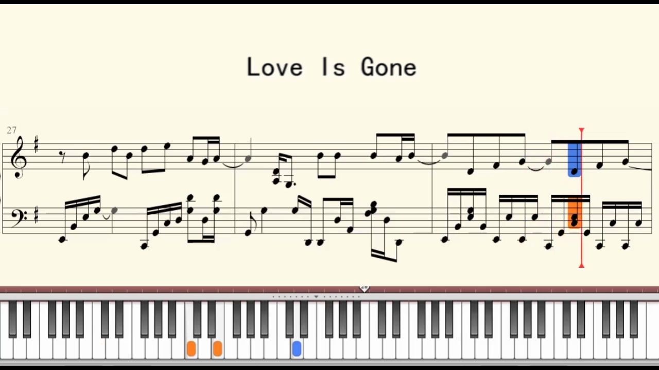 loveisgone钢琴谱教学