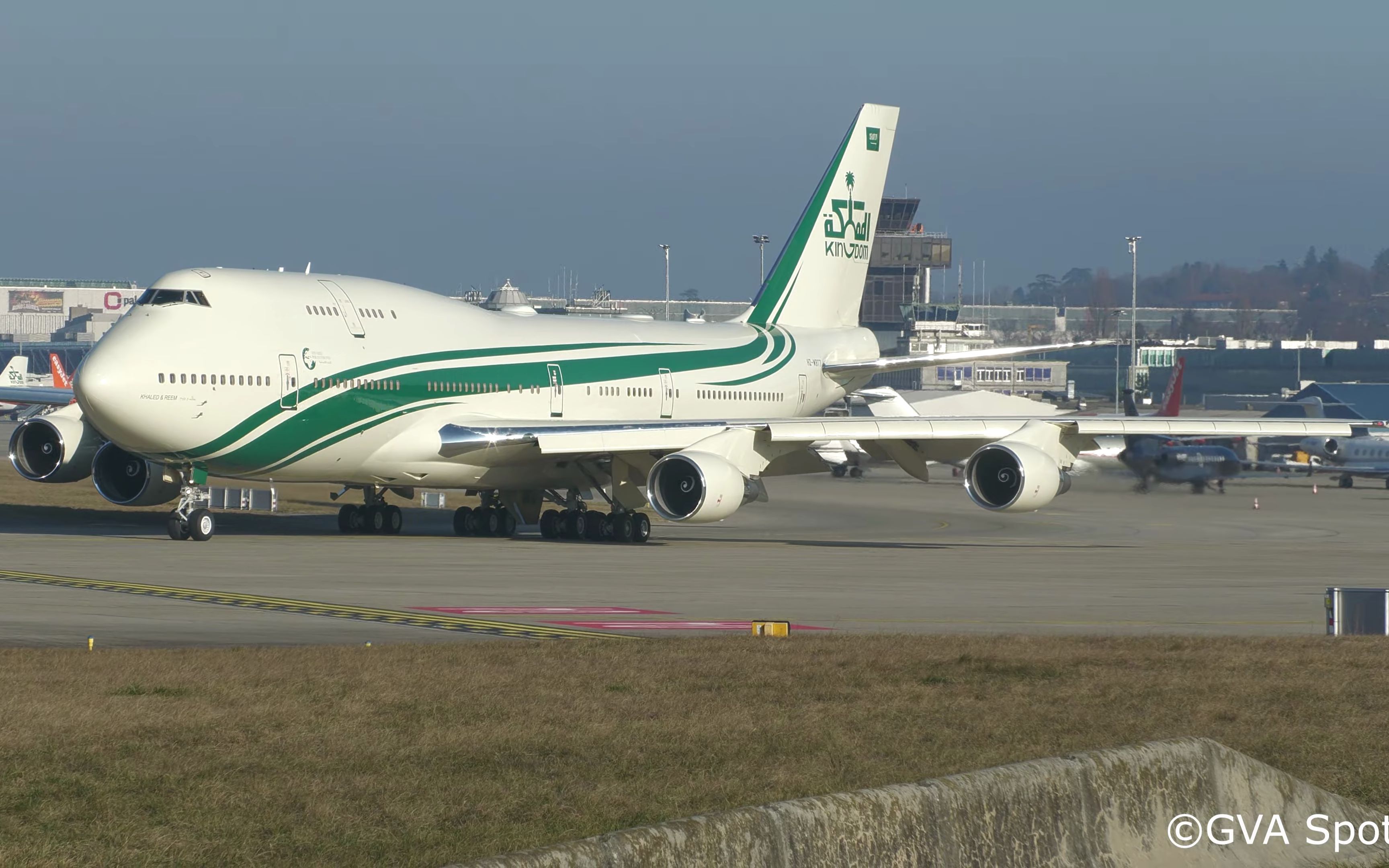 747-400 hz-wbt7起飞|日内瓦国际机场|4k