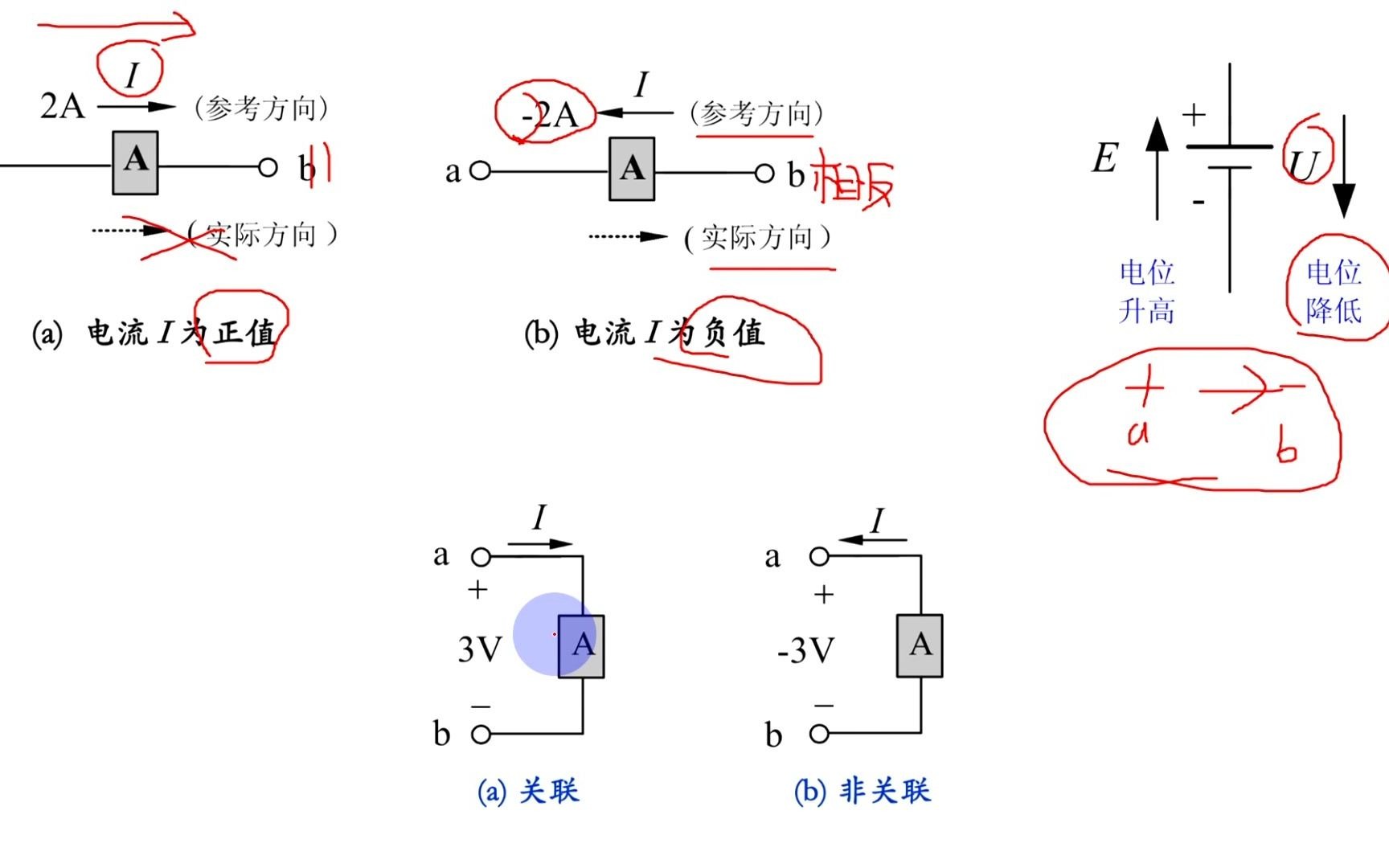 [图]一起来学习《电工学》呀！关于电路中电流电压的参考方向讲解