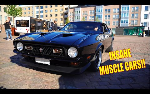 最好听的声浪92v8美式肌肉车声浪合集肌肉车聚会