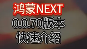 Tải video: 鸿蒙NEXT 0.0.7全网最全总结