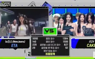 今日《MCD》节目一位NewJeans，恭喜初一位！