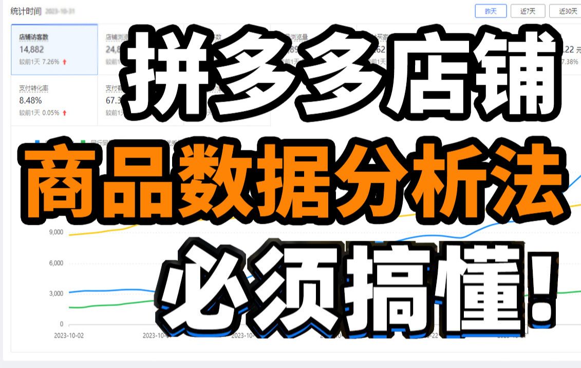 【拼多多运营】2024拼多多开店店铺商品数据分析方法汇总,做店不求人,电商新手开店实操教程!哔哩哔哩bilibili