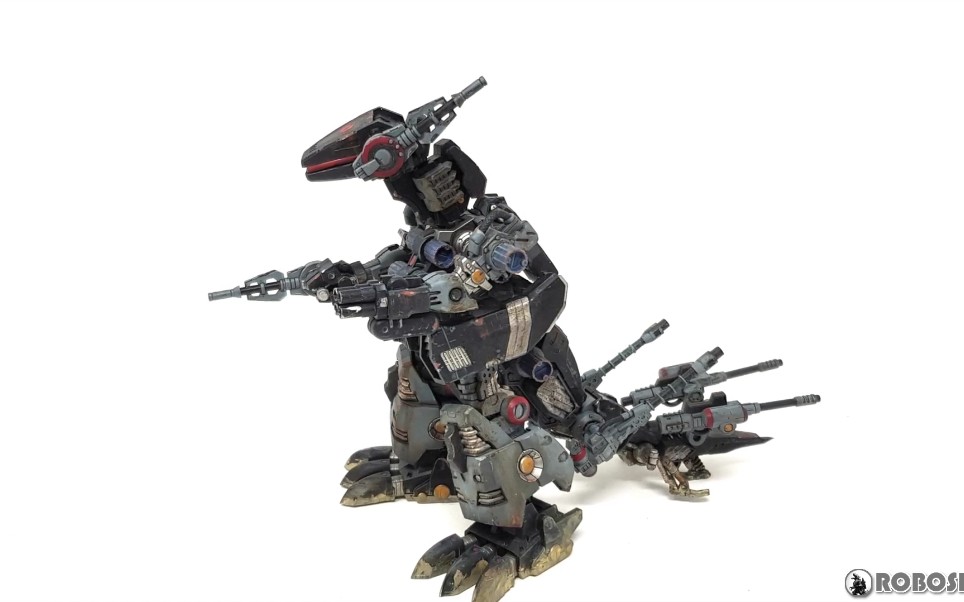 【索斯机械兽】寿屋 hmm 暗杀手龙/伊古安 喷涂作品