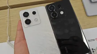 红米redmi note13Pro 黑白两色对比，没看到13Pro+的潮流定制色，有点可惜