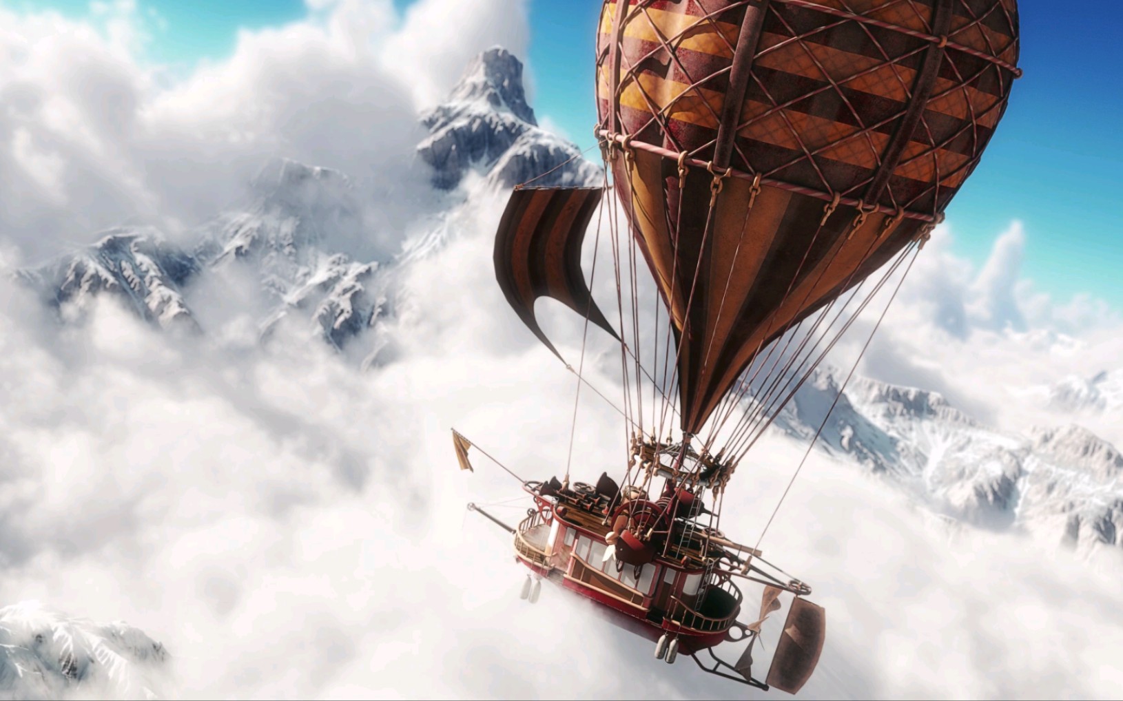 【白噪音/环境音】2小时 蒸汽朋克飞艇 氛围声