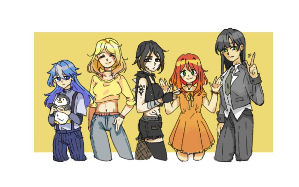 【板绘】给jess-alexmax han多重人格小姐姐五个人格的板绘录屏!