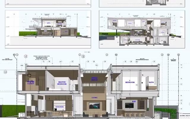 Laney LA 事务所使用ArchiCAD制作的三维剖透视图纸哔哩哔哩bilibili