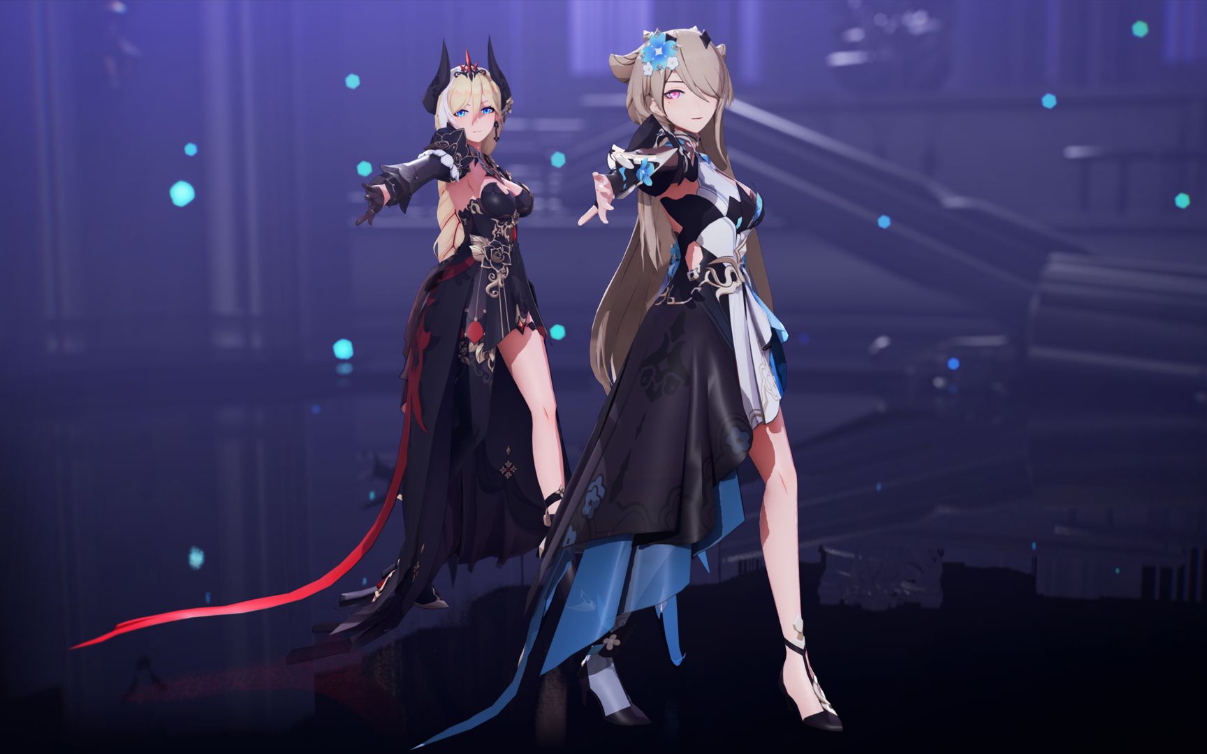 崩坏3 mmd 呆鹅和丽塔在废墟里做什么