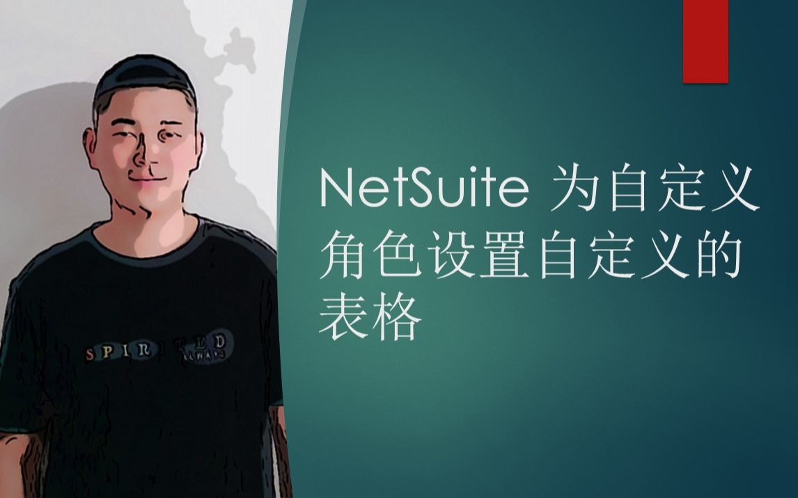 NetSuite 为自定义角色设置自定义的表格哔哩哔哩bilibili