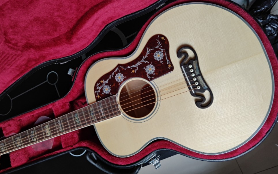 吉普森sj200(国产复刻) 38寸原木色红背~接单定制(6年制琴师,有团队