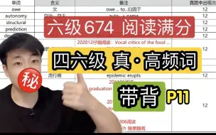 Download Video: 【四六级必中】四六级核心词带背（听力+阅读）P11