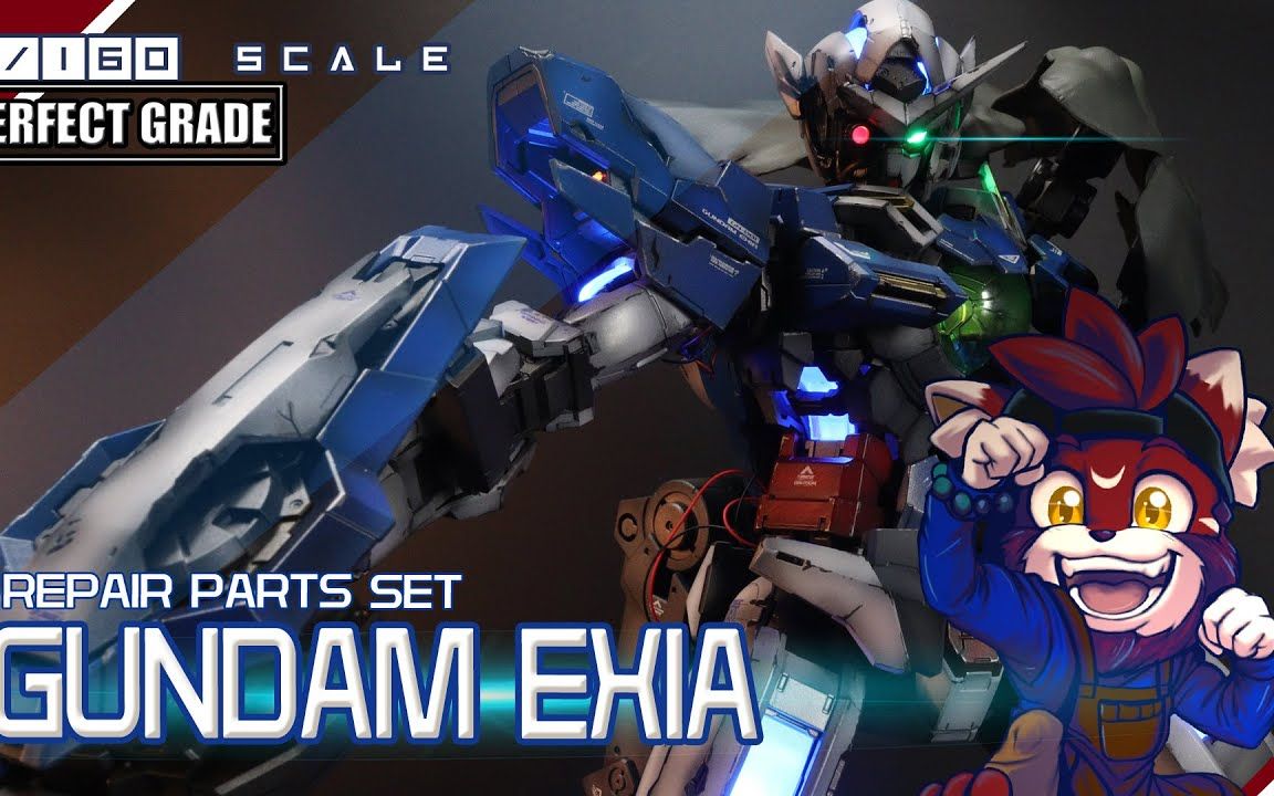 【模型技巧】pg pb r1 战损能天使高达 喷涂加灯 制作教学 机翻熟肉