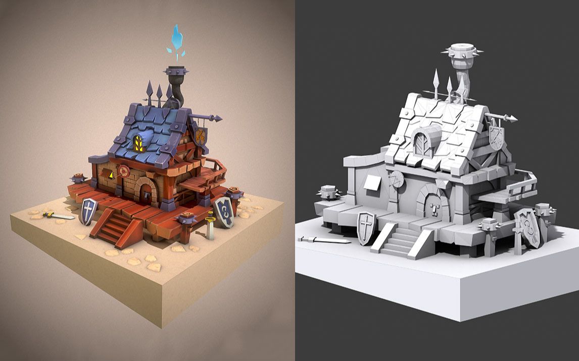 3dmax-场景小房子模型制作教程.3d建模基础教程