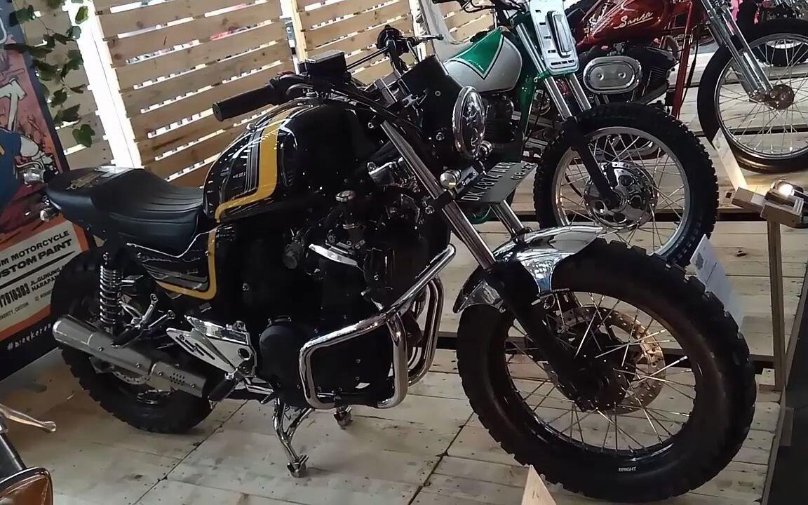 SUZUKI GSR250 Inazuma Custom Jadi Scrambler Gagah Berani_哔哩哔哩_