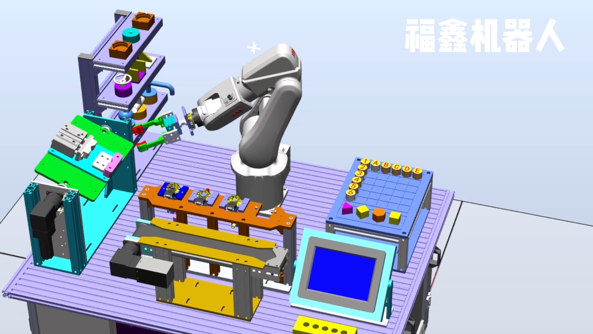 工业机器人集成工作站设计机器人打磨门把手设计Robotstudio哔哩哔哩bilibili