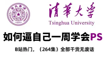【PS教程】全268集（完整版）清华大佬耗时三月整理的Photoshop课程，从基础到精通，详细讲解，通俗易懂，适合所有零基础小白学习，学完即可接稿！ ！！
