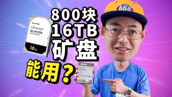 下载视频: 900块的16TB矿盘能在NAS里作主力硬盘吗？1年半以后告诉你答案