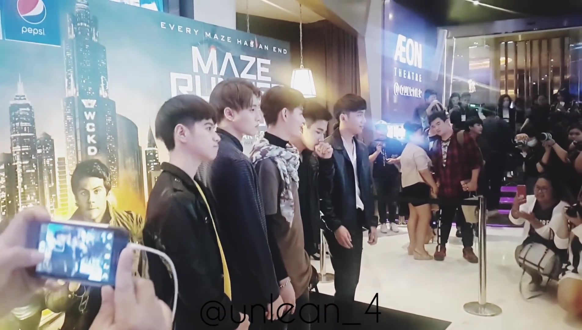 [180124] PerthSaint MeanPaln Tle  งานเปิดตัวภาพยนตร์ The Maze Runner @ Emquarti哔哩哔哩bilibili