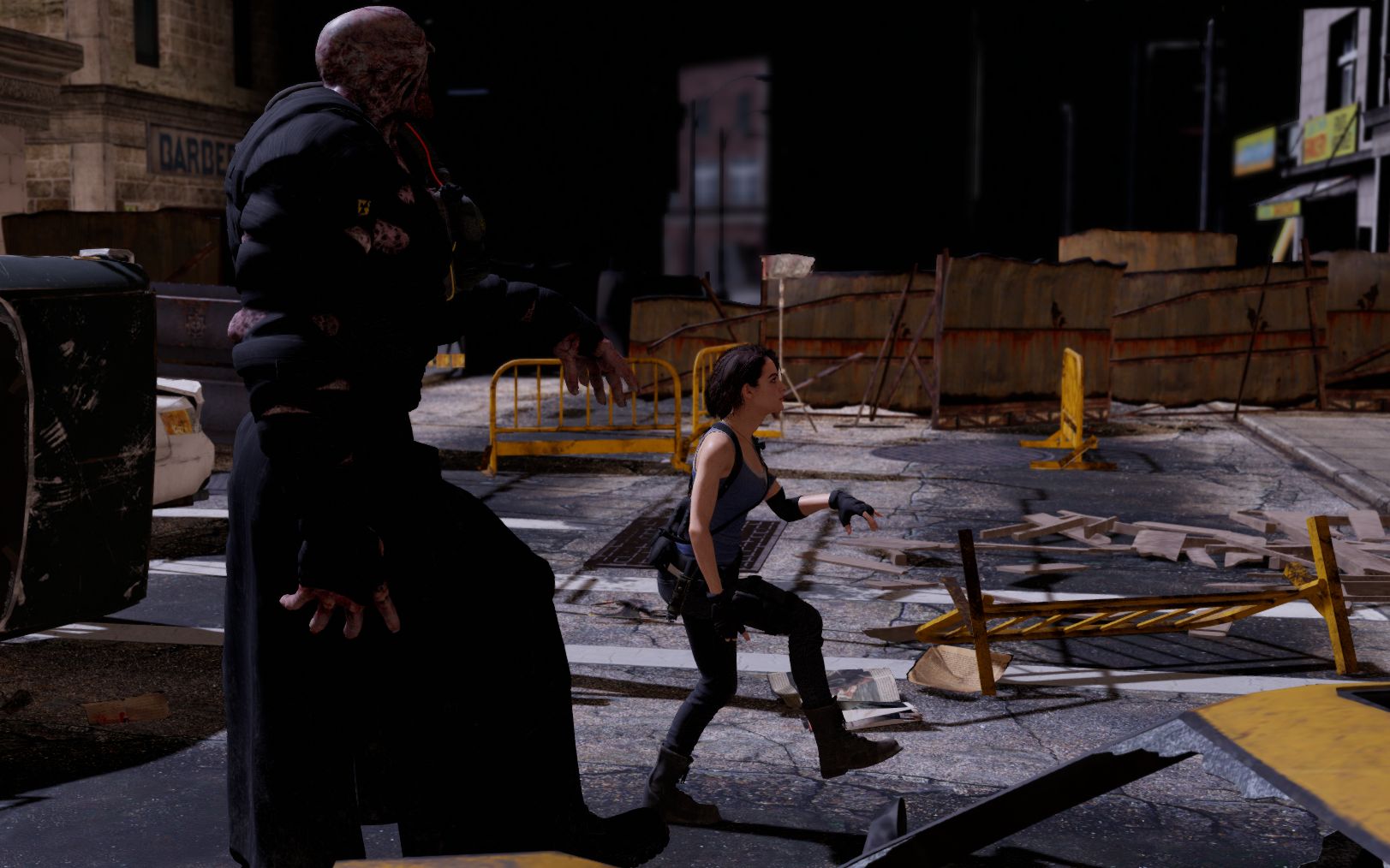 mmd生化危机3夭寿啦吉尔和追追在警察局门口发疯了