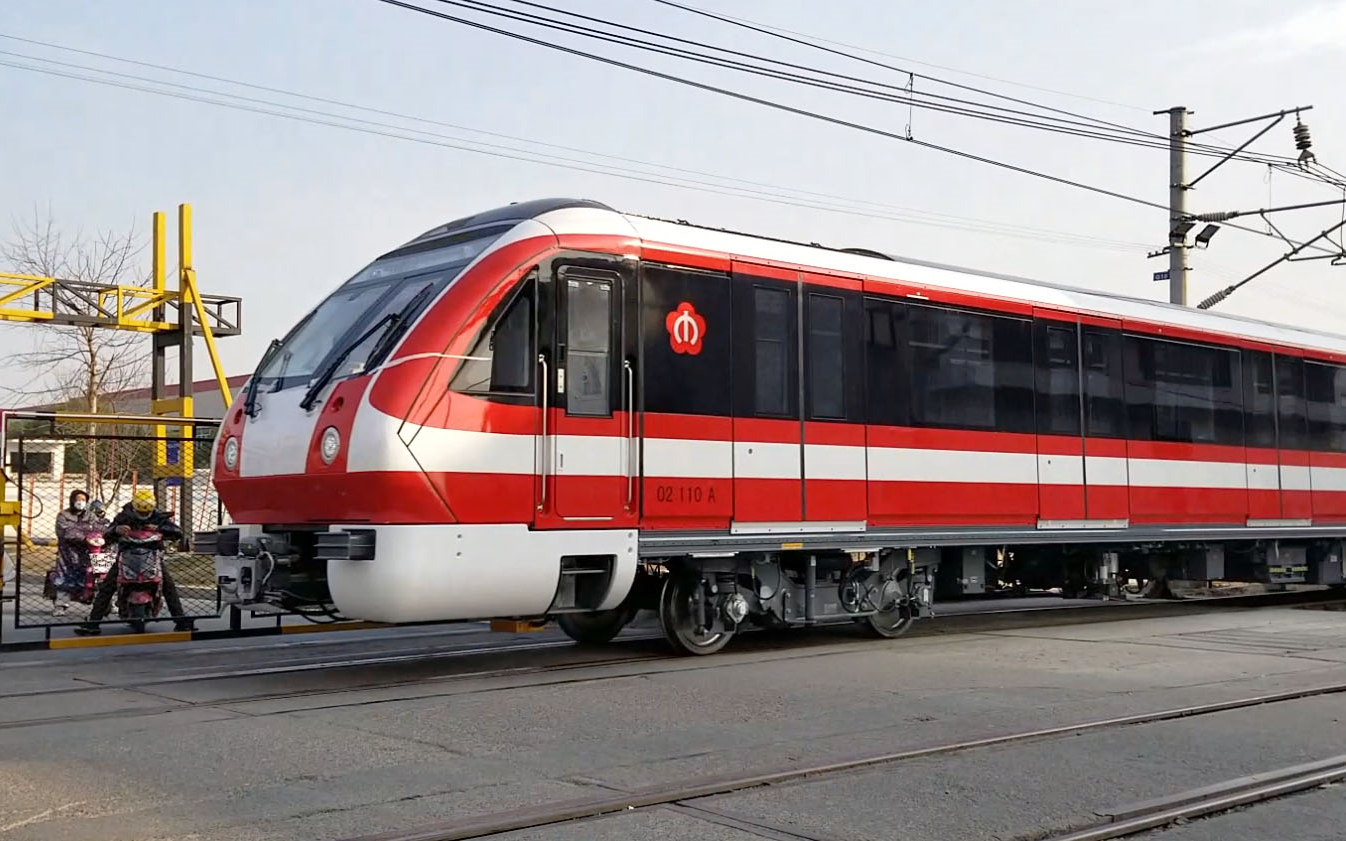 南京地铁2号线西延增购车109110浦厂高速试车