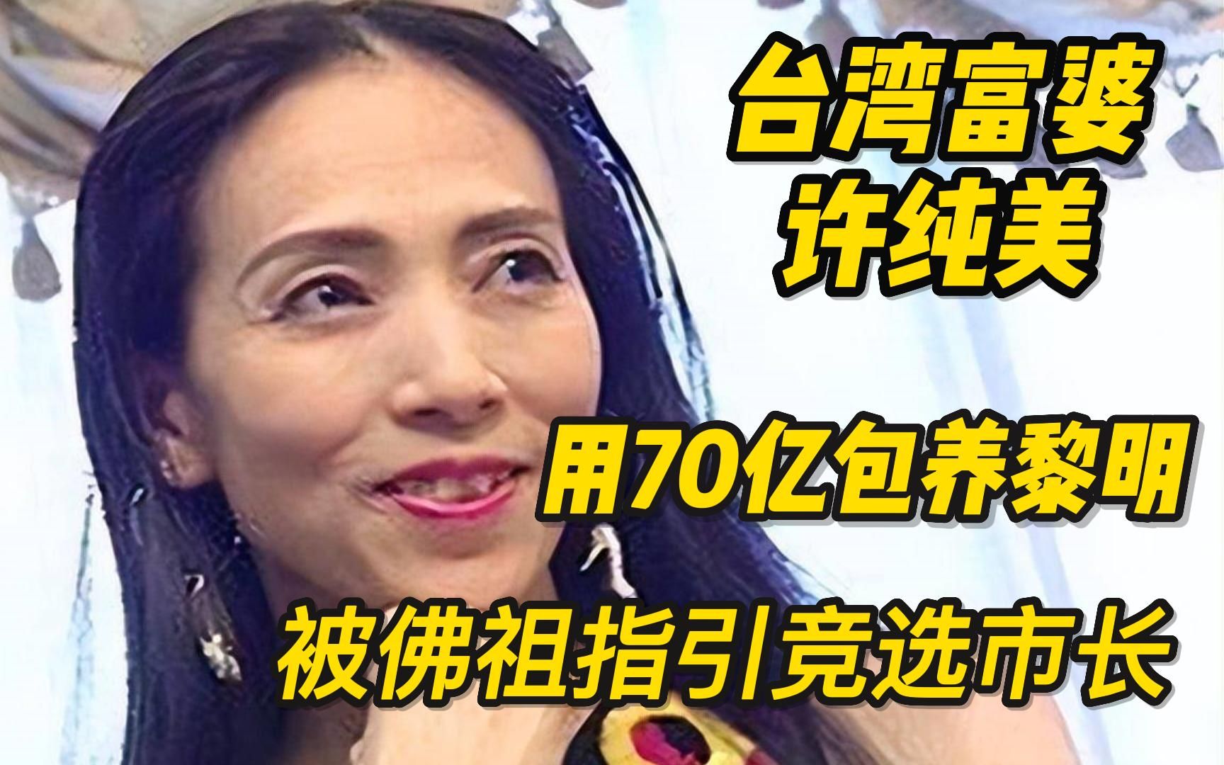 用70亿包养黎明,被佛祖指引竞选市长的富婆许纯美,现状如何了?哔哩哔哩bilibili