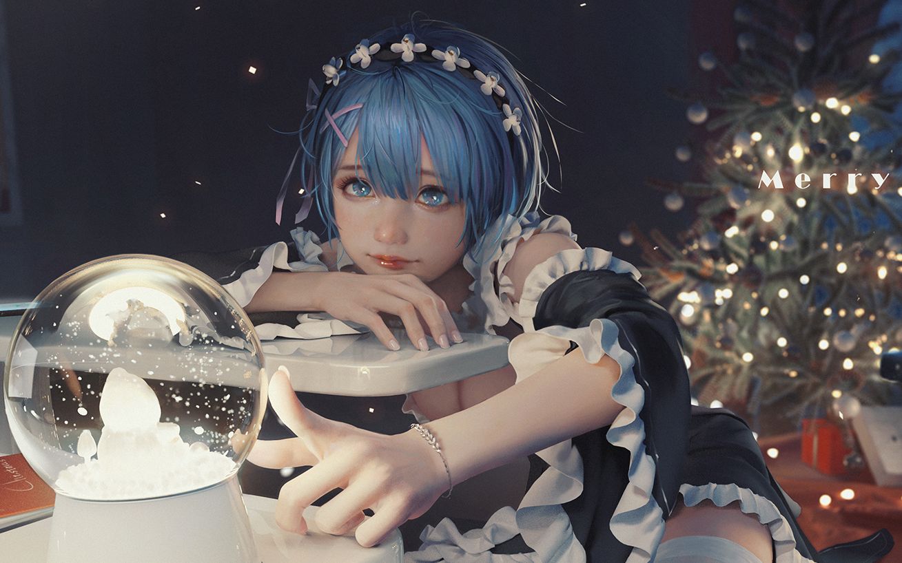 圣诞快乐~【创作过程】- 蕾姆 送给大家的贺图