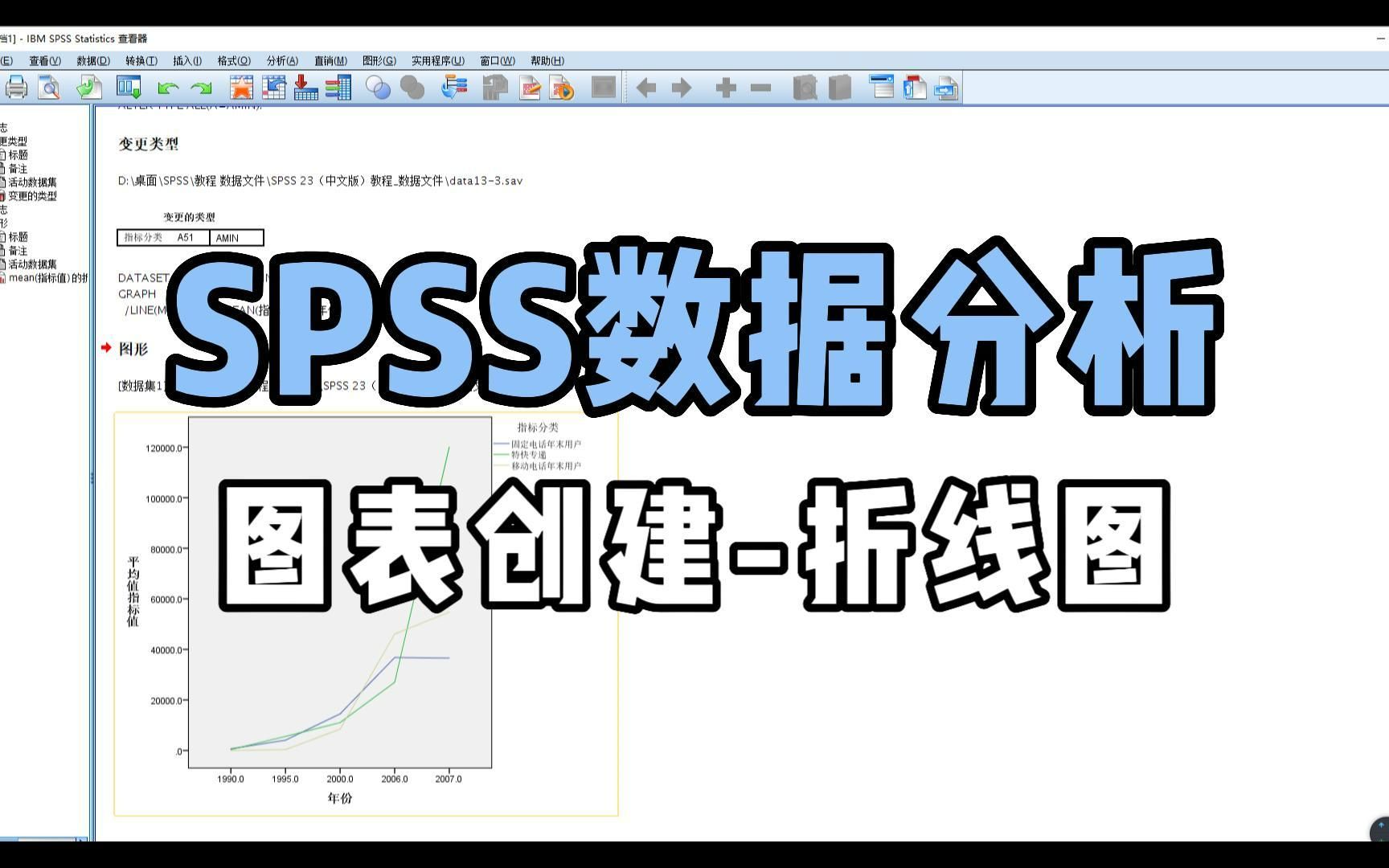 spss数据分析图表创建折线图