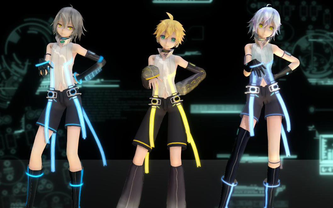 【mmd】威风堂堂(星砂&镜音len&洛亦天)弟弟和弟弟和弟弟组2篇