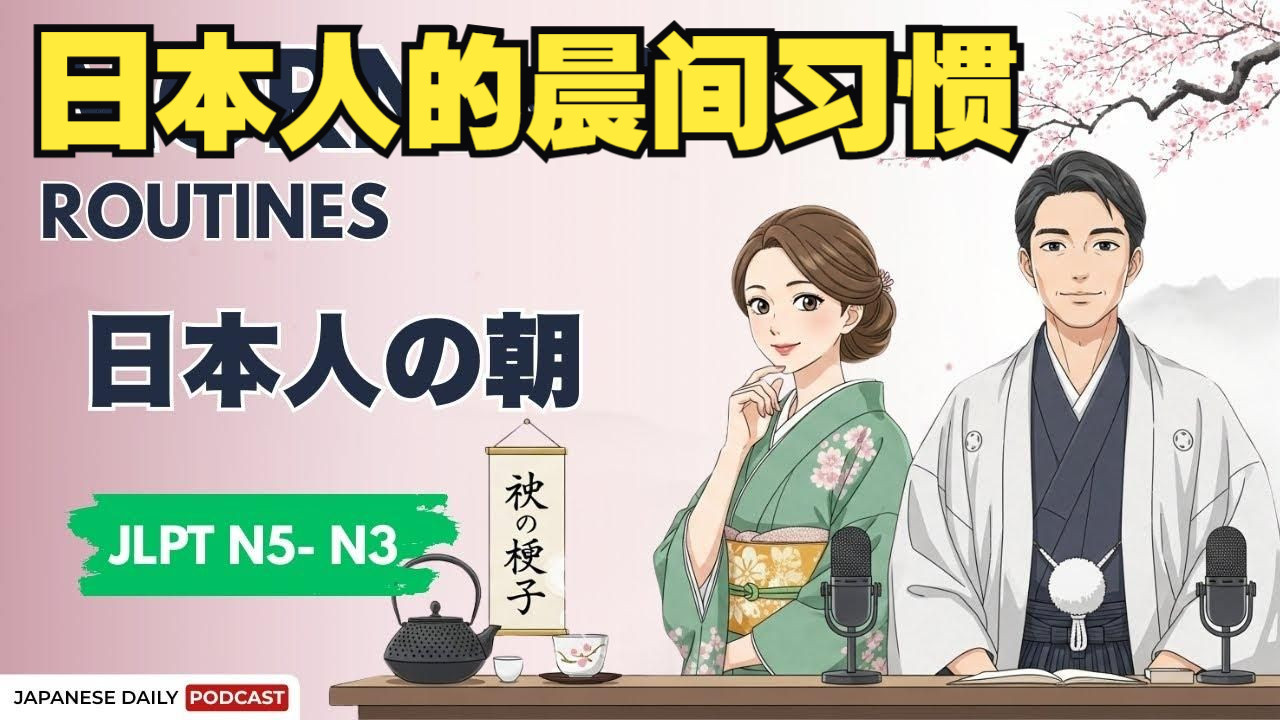 日语播客：“行ってきます”的真正意思是？其隐藏含义与日本的晨间习惯【N5-N3】（双语字幕）