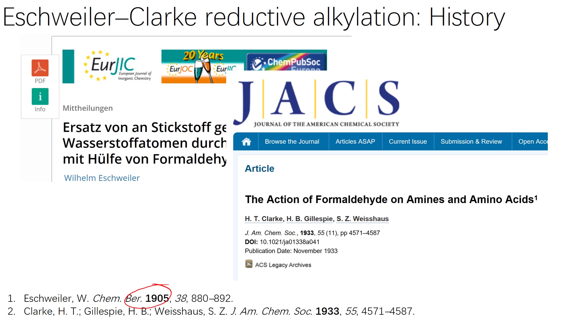 有机人名反应(98):Eschweiler–Clarke reductive alkylation of amines哔哩哔哩bilibili