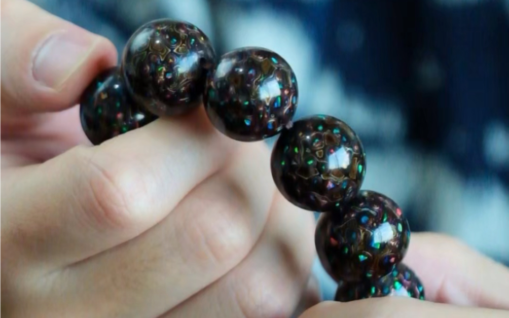 冬官大漆珠手串