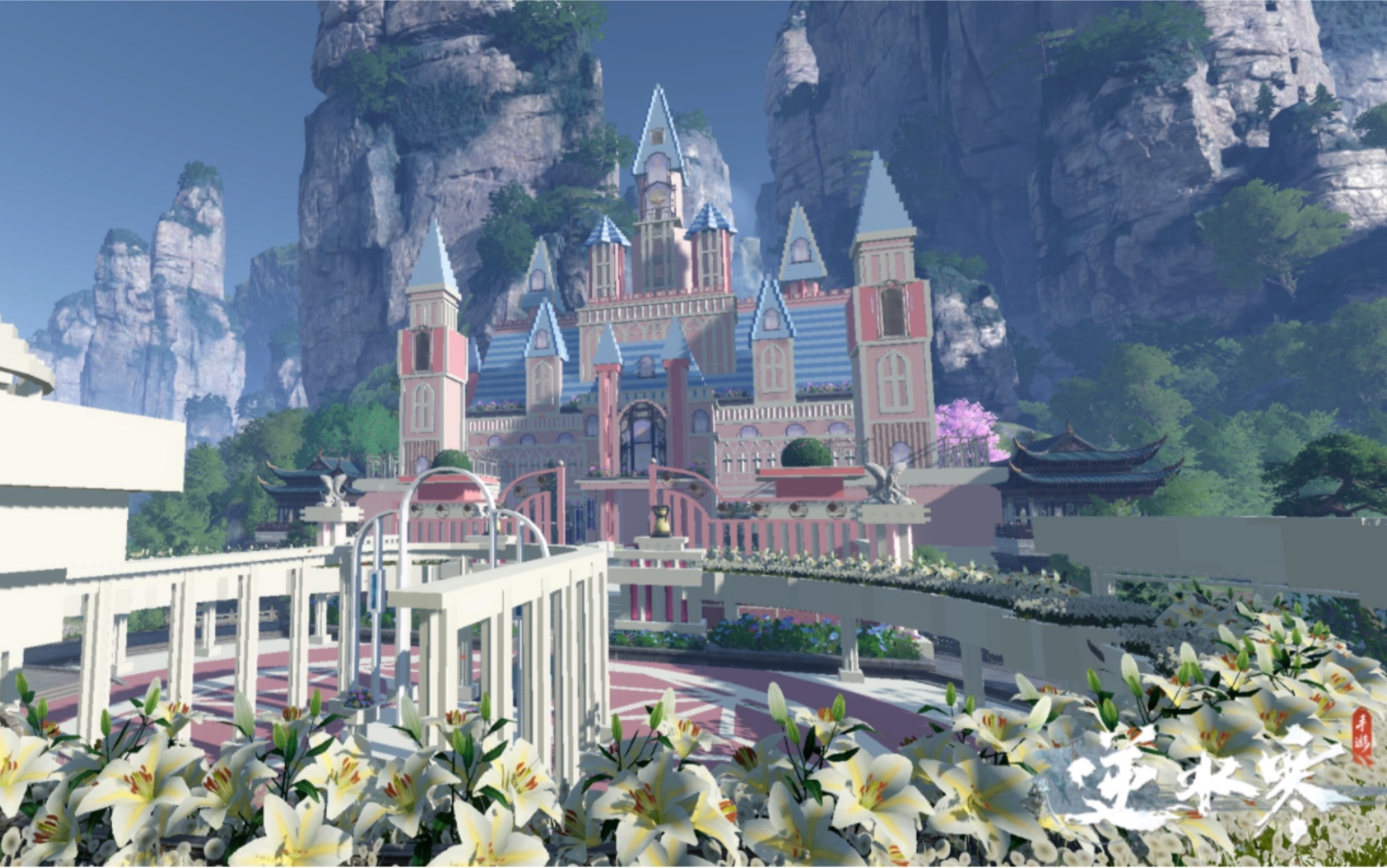 【逆水寒手游】帮会领地建造,公主请进