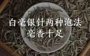 下载视频: 白毫银针怎么泡更好喝？分享两种泡法，泡出来毫香十足，回味穷！