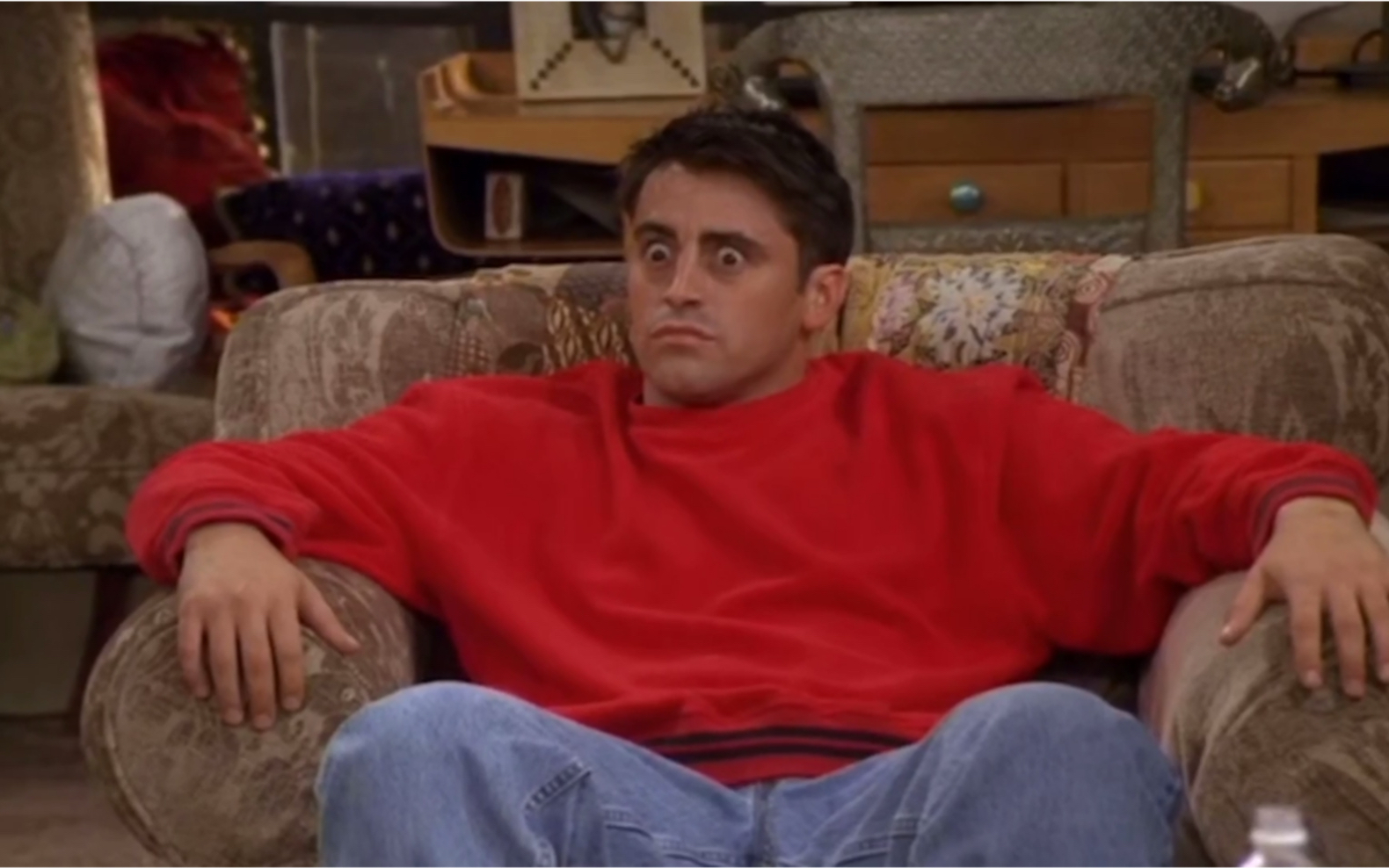 《老友记》当乔伊知道莫妮卡跟钱德勒在谈恋爱时的反应