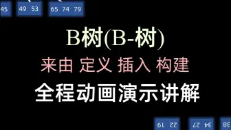 B树(B-树) - 来由, 定义, 插入, 构建