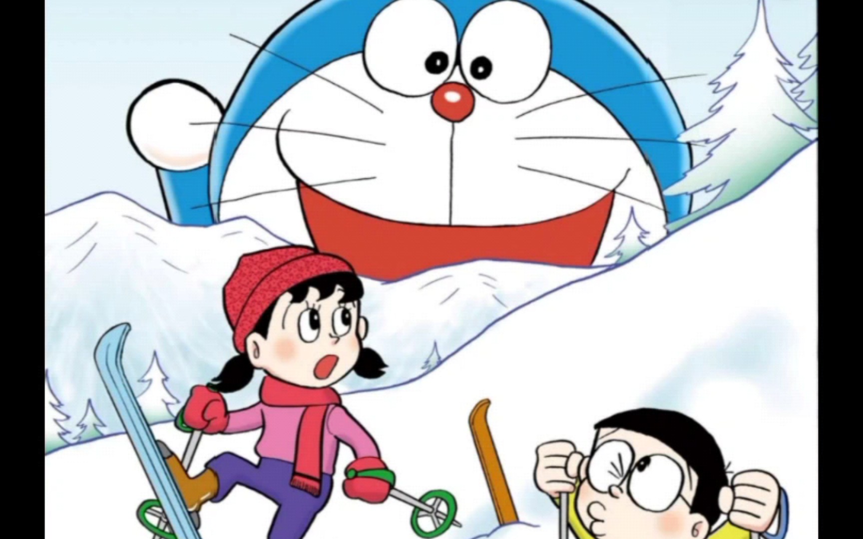 哆啦a梦全彩漫画——盆景滑雪场