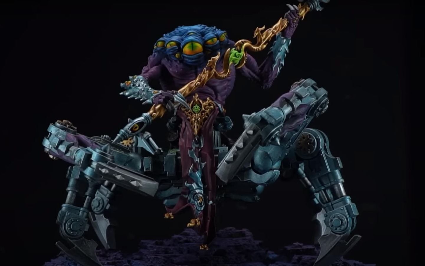 战锤40k 模型改造:混沌四神特色磨魂者(kitbashing four chaos god