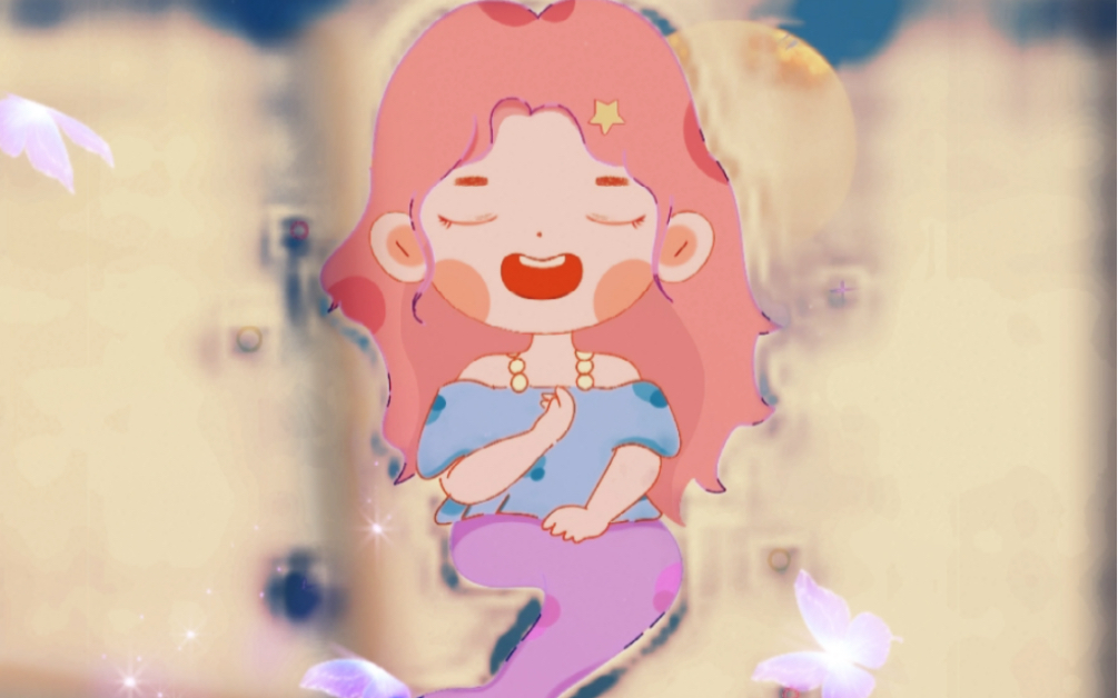 第3集|手绘q版 美人鱼 ,单线,干油墨笔刷