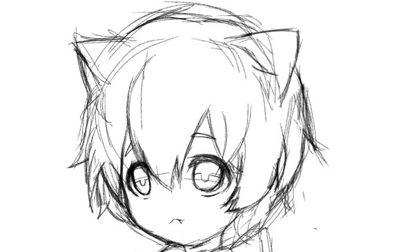 [指绘]一只等待被收养的mafumafu_哔哩哔哩 (゜-゜