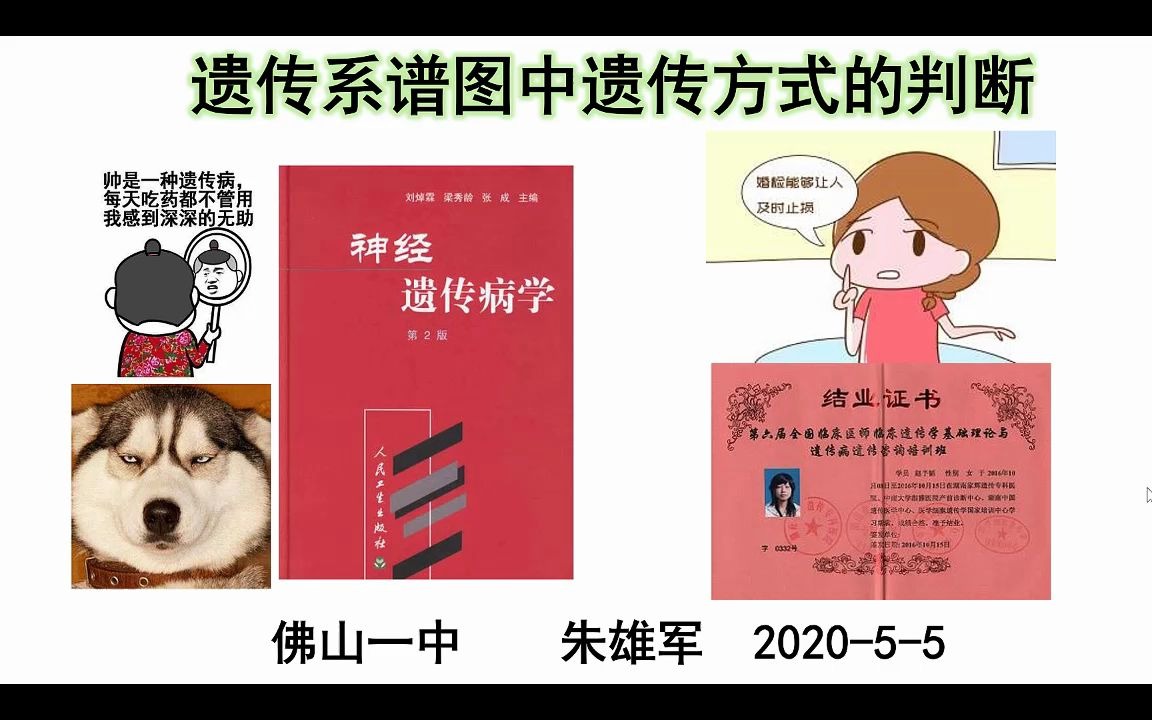 【一本正经讲生物】遗传系谱图中遗传方式的判断哔哩哔哩bilibili