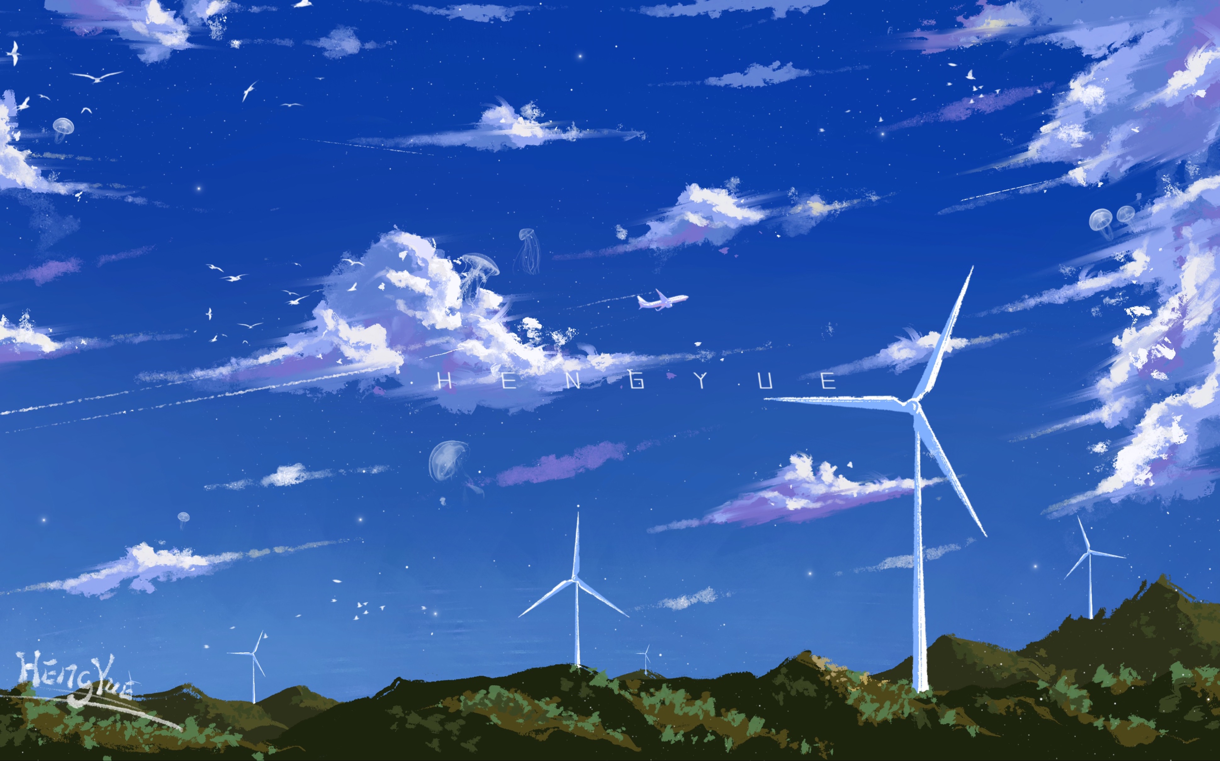 【ipad绘画】夏天的景色真的让人着迷!