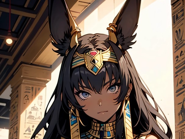 二次元埃及神官ai绘画.